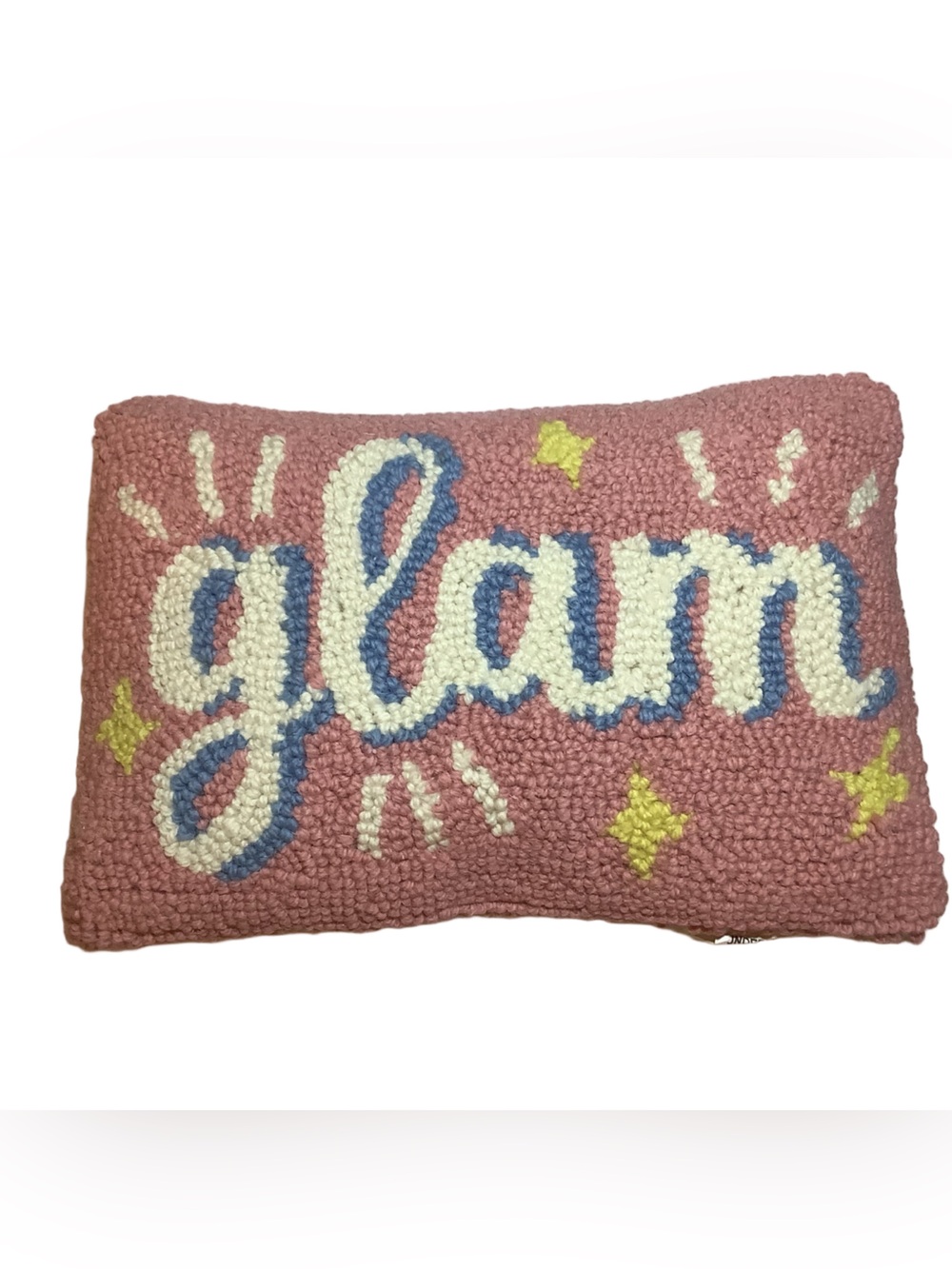 GLAM Hooked Pillow By Peking Handicrafts New